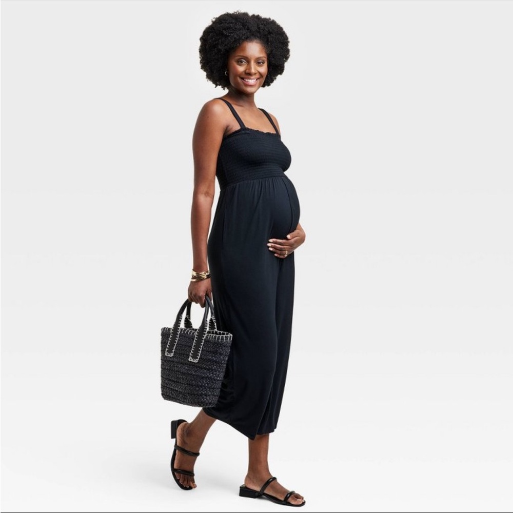 Isabel Maternity by Ingrid & Isabel Maternity Jumpsuit in Black Size XS